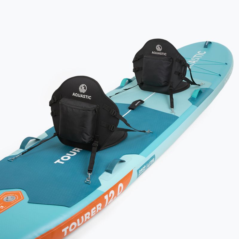 Súprava doska SUP nafukovacia AQUASTIC Tourer 12'0" 2-os green 12