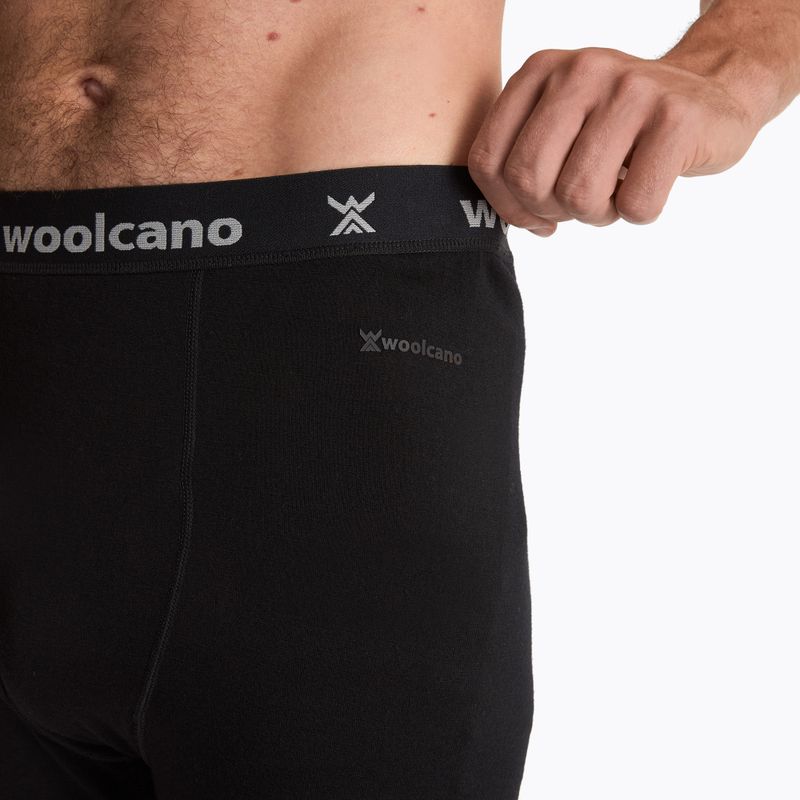 Pánske termo nohavice WOOLCANO 100% Merion PANT0539 black 5