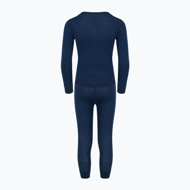 Detská termo bielizeň WOOLCANO Merino 100% SET0683 navy blue 3