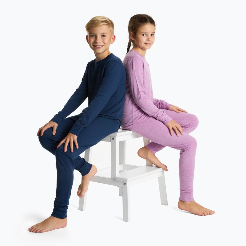 Detská termo bielizeň WOOLCANO Merino 100% SET0683 navy blue 10