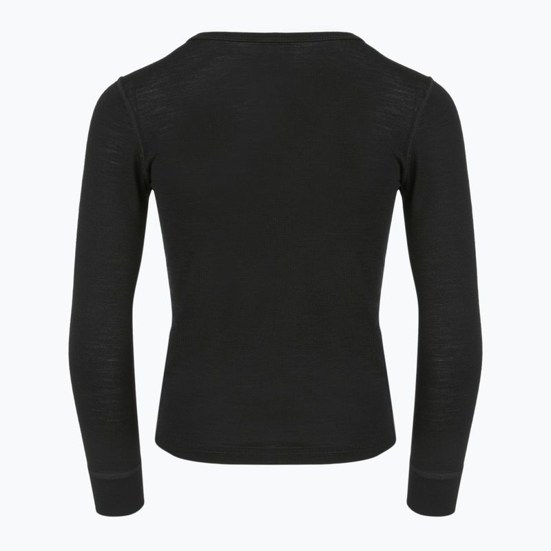 Detská termo mikina WOOLCANO termoaktywna 100% MERINO TOP00947 black 4