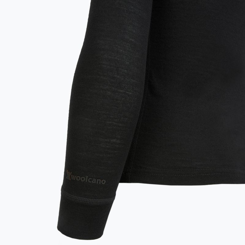 Detská termo mikina WOOLCANO termoaktywna 100% MERINO TOP00947 black 5