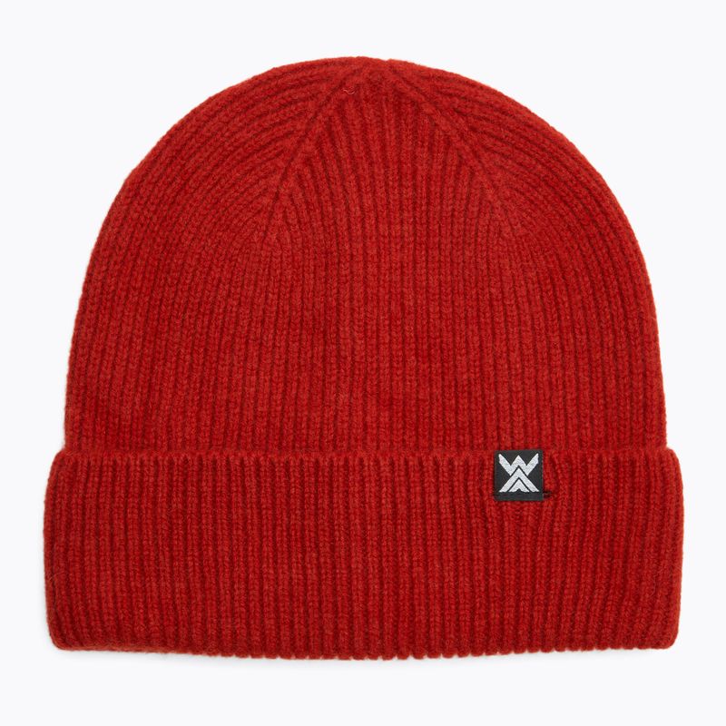 Čiapka  WOOLCANO MERINO 100% HAT0440 burgundy