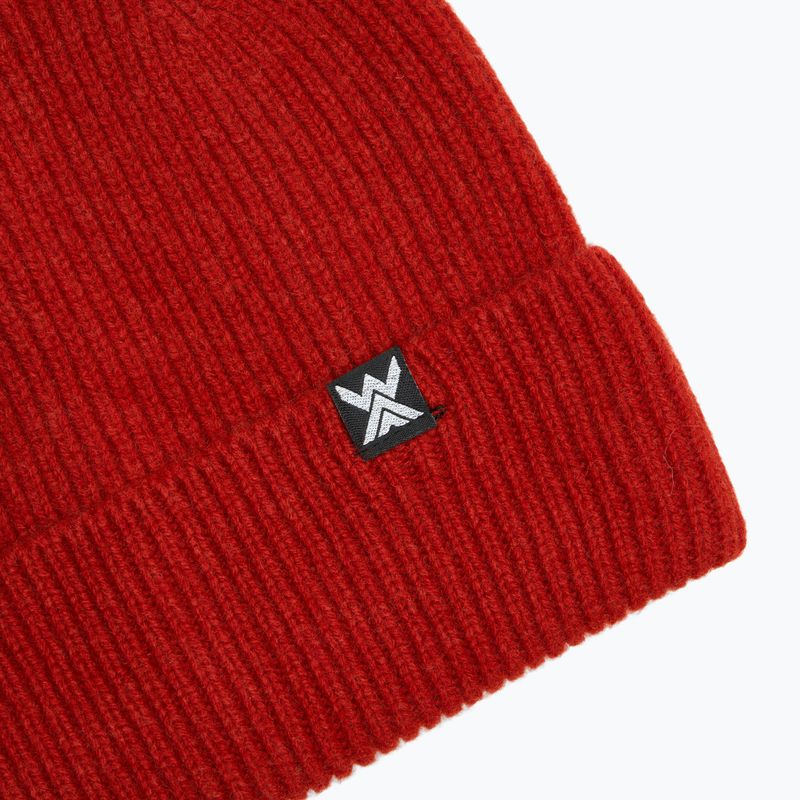 Čiapka  WOOLCANO MERINO 100% HAT0440 burgundy 3