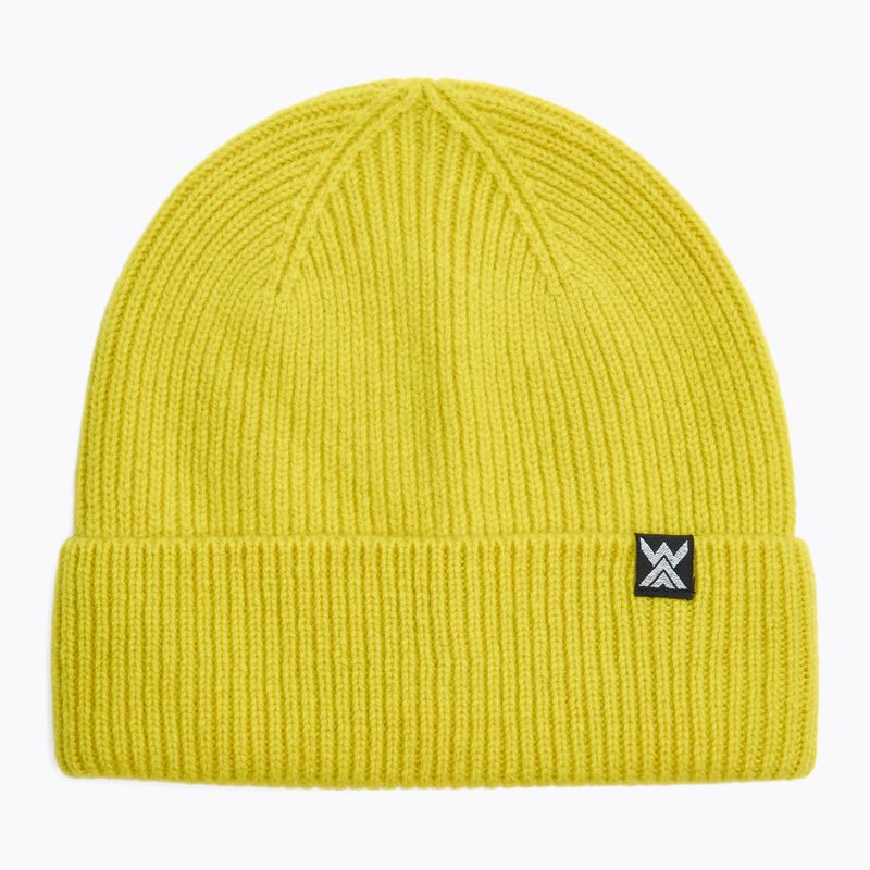 Czapka WOOLCANO MERINO 100% HAT0440 yellow