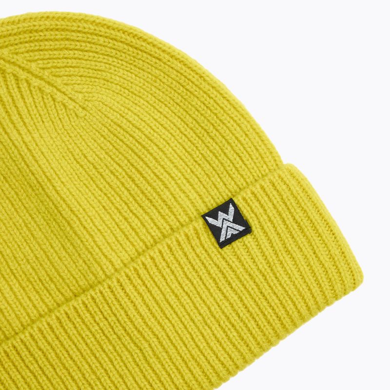 Czapka WOOLCANO MERINO 100% HAT0440 yellow 3