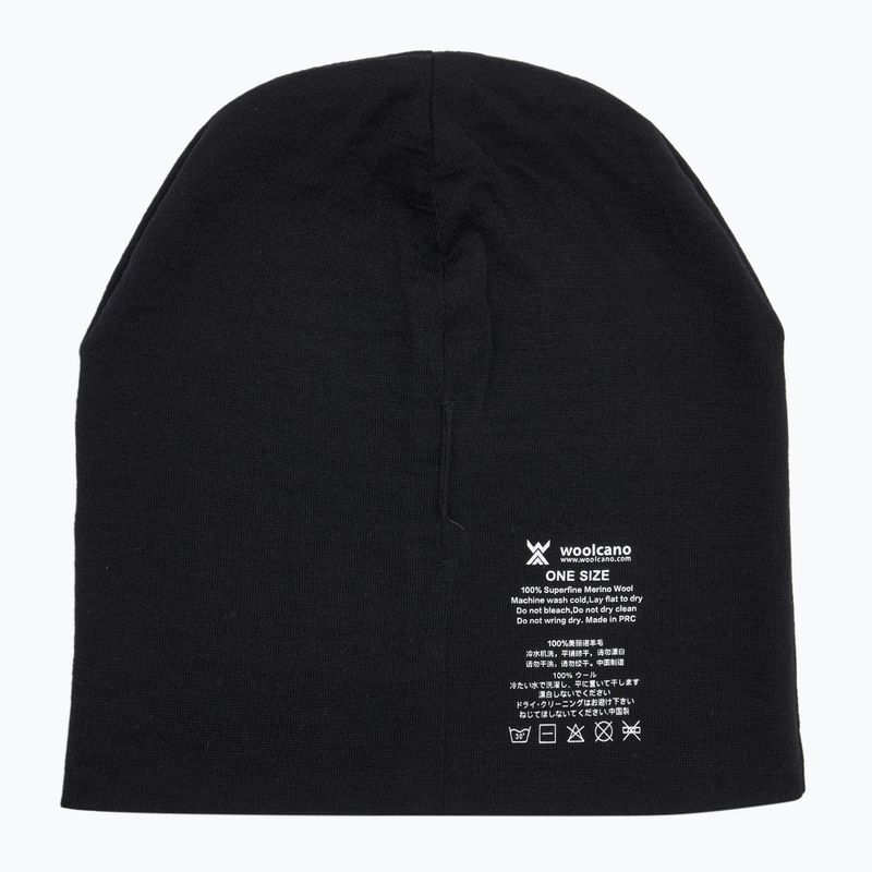 Čiapka WOOLCANO MERINO 100% HAT0441 black 5