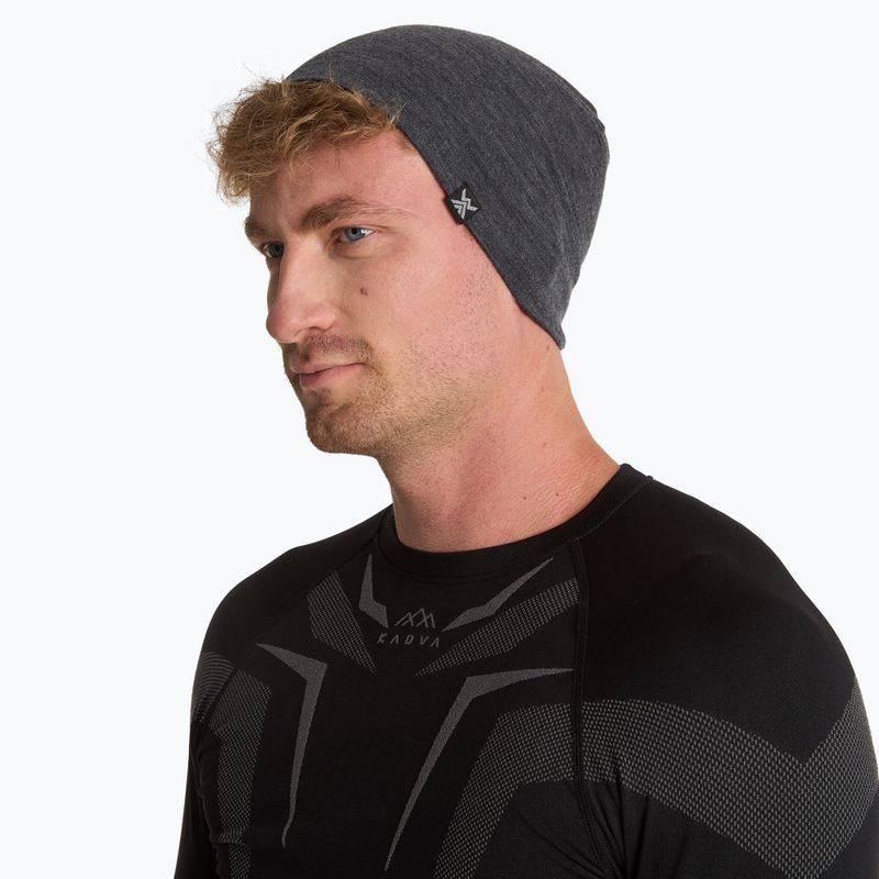 Čiapka WOOLCANO MERINO 100% HAT0441 gray