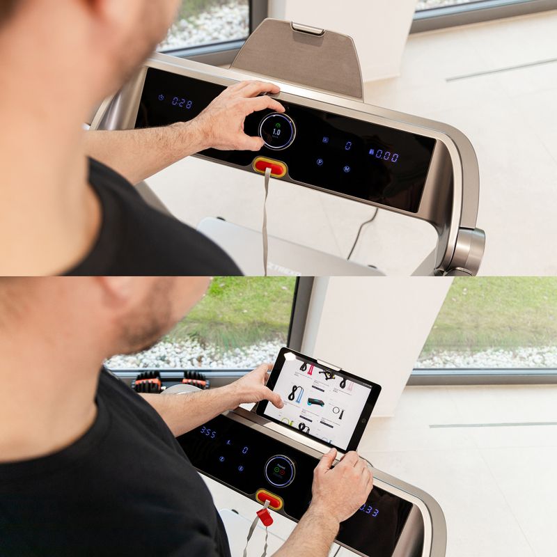 Elektrický bežecký pás TREXO TXO-X250-S strieborný 5