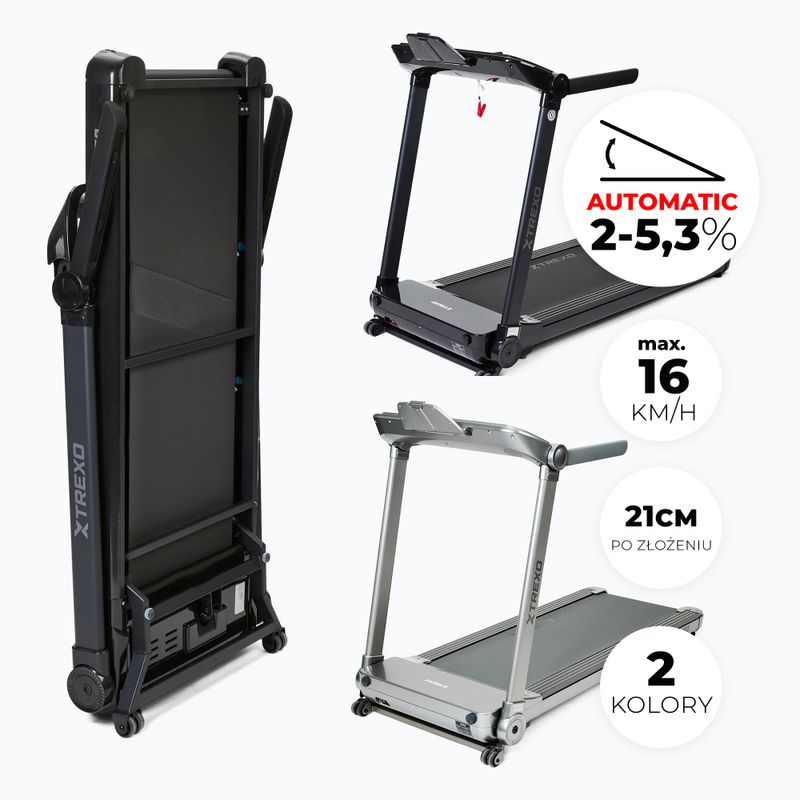 Elektrický bežecký pás XTREXO TXO-X250-B čierny 3