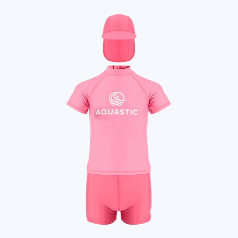 Detská plavecká súprava AQUASTIC UV 50+ UPF Marimo JRG pink