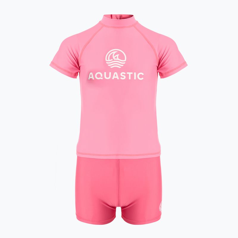 Detská plavecká súprava AQUASTIC UV 50+ UPF Marimo JRG pink 2
