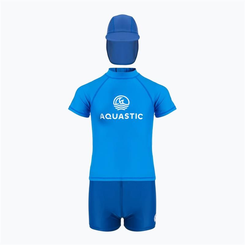 Detská plavecká súprava AQUASTIC UV 50+ UPF Marimo JRB navy blu/blue