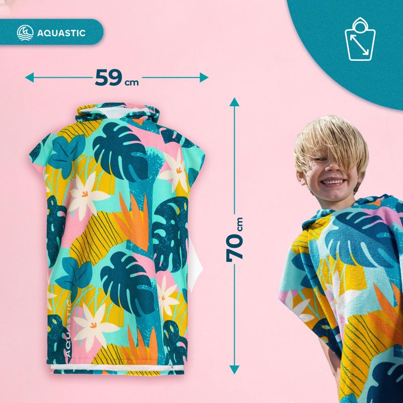 Detské pončo AQUASTIC Sunny JR flowers 15