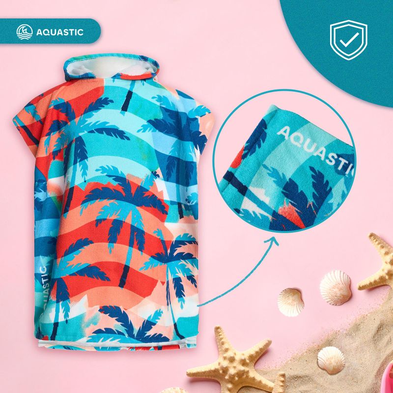 Detské pončo AQUASTIC Sunny JR palmy 11