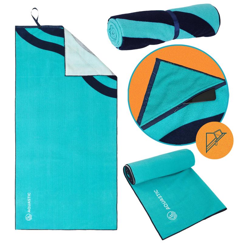 Uterák AQUASTIC Wavey blue/green 12