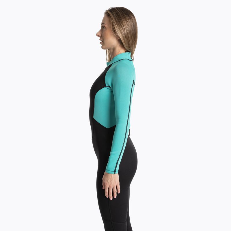 Dámsky plavecký neoprénový oblek AQUASTIC Wavey LG WMNS 2 mm black/mint 4