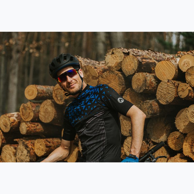 Pánsky cyklistický dres ATTABO Tevi black/blue 15