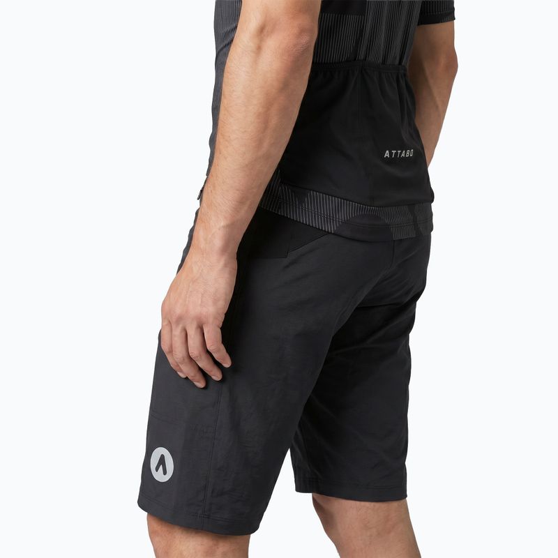 Pánske cyklistické šortky ATTABO Ryst 2v1 black 3