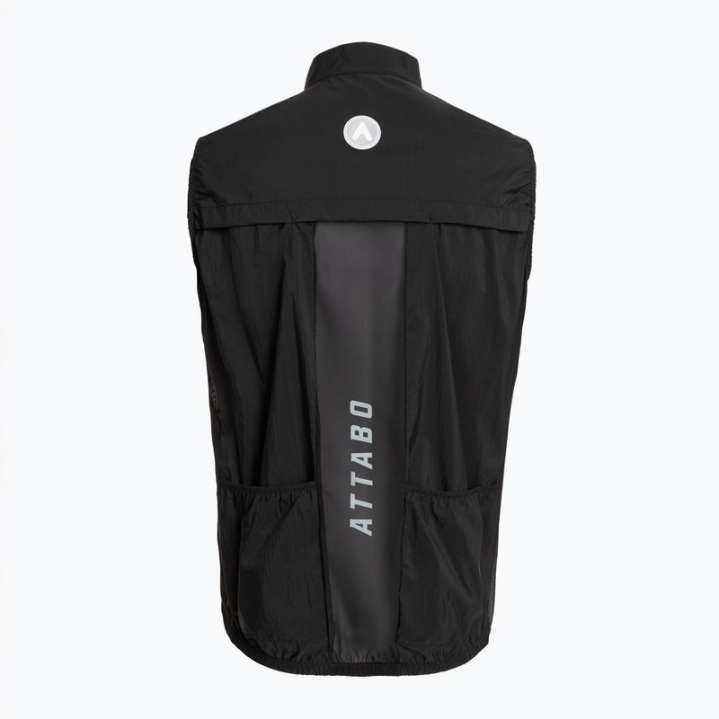 Cyklistická vesta ATTABO Cahayo Vest Windproof black 6