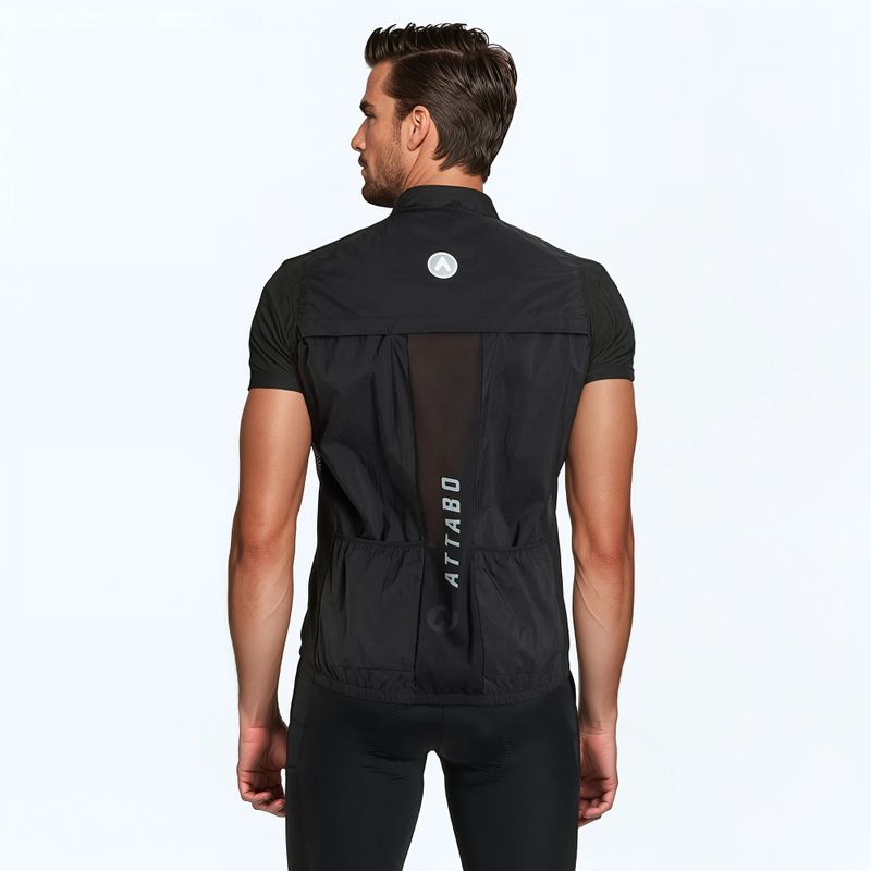 Cyklistická vesta ATTABO Cahayo Vest Windproof black 3