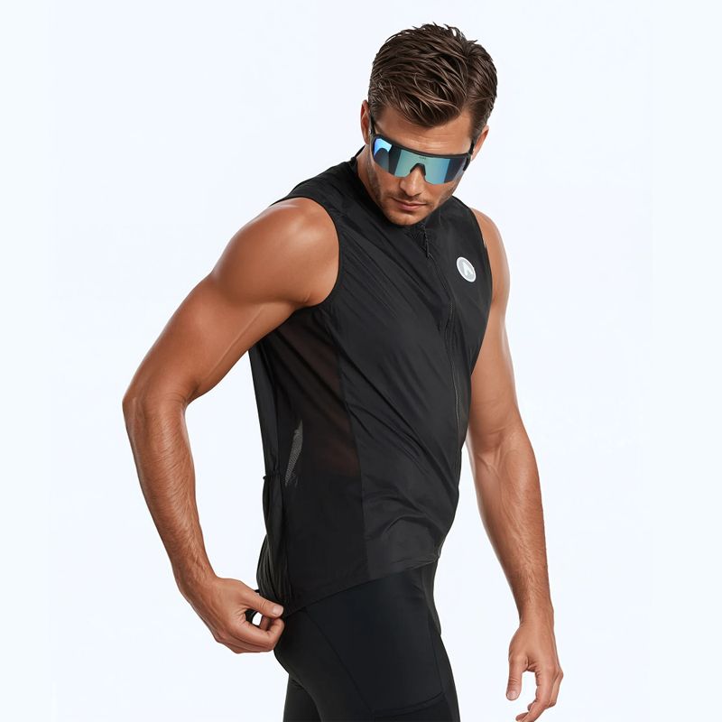 Cyklistická vesta ATTABO Cahayo Vest Windproof black 4