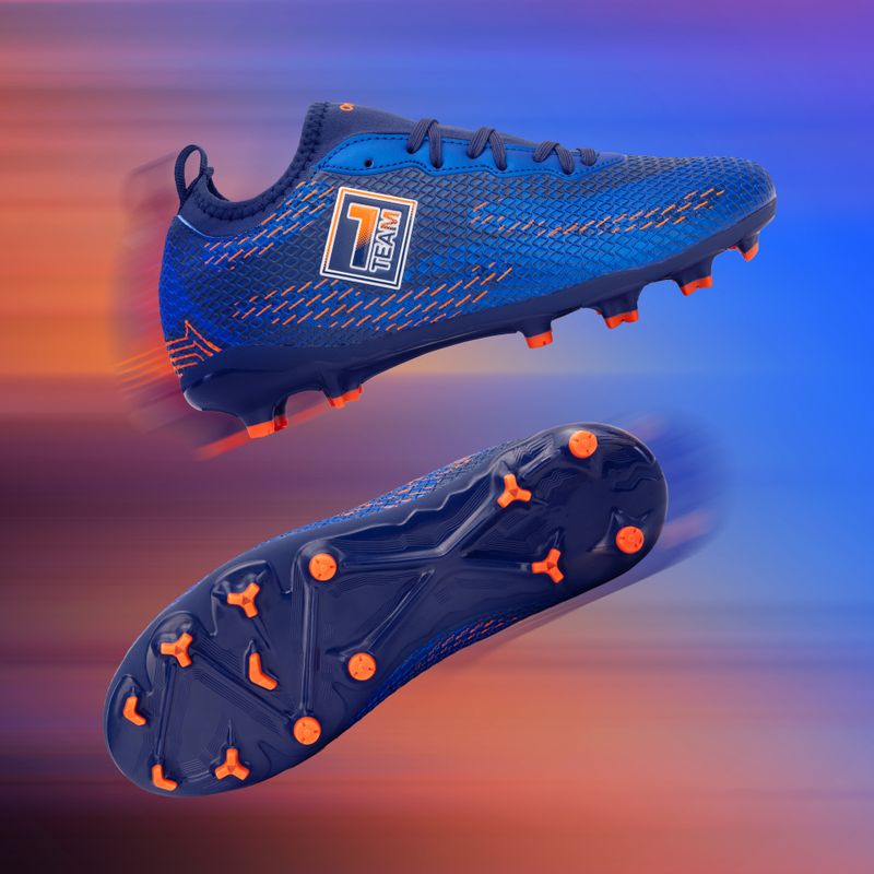Detské kopačky OneTeam Robero Teen FG/AG navy blue/orange 3