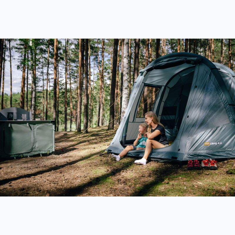Stanový stan nafukovací 4-osobový KADVA AIRcamp 4.4 zelený 24