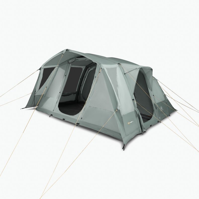 Stanový stan nafukovací 6-osobový KADVA AIRcamp 6.24 zelený 2