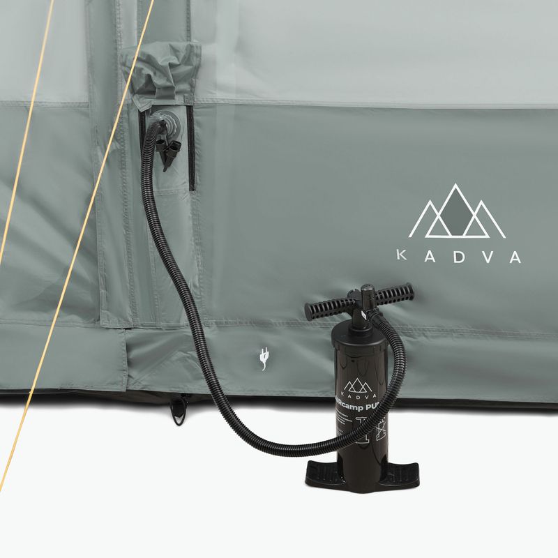 Stanový stan nafukovací 6-osobový KADVA AIRcamp 6.24 zelený 23