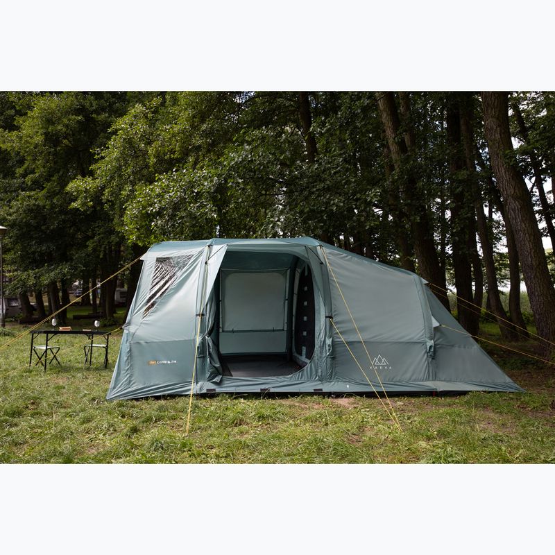 Stanový stan nafukovací 6-osobový KADVA AIRcamp 6.24 zelený 28