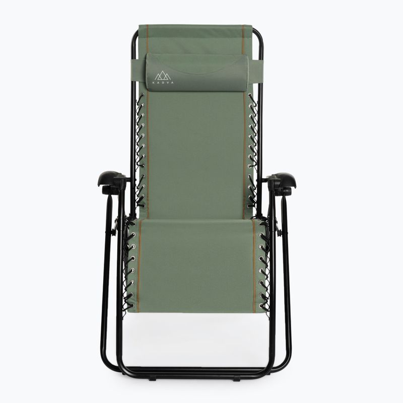 Kempingová stolička / ležadlo KADVA CAMPchair 2.0 zelené 3