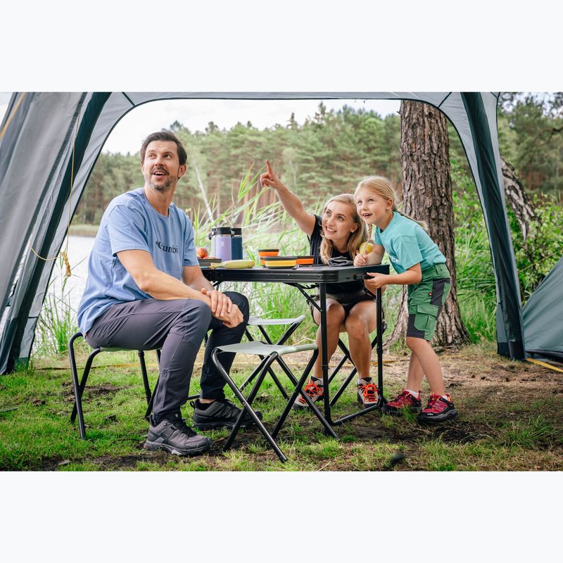 Stolný turistický skladací + stoličky KADVA CAMPtable set pre 4-6 osôb šedý 5