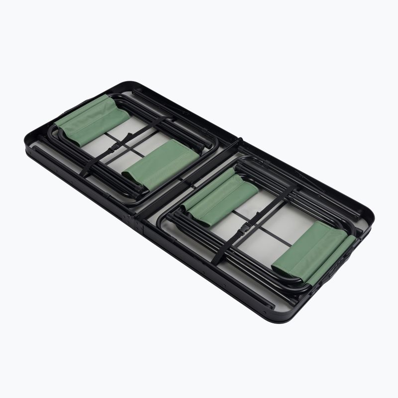 Stolný turistický skladací + stoličky KADVA CAMPtable set pre 4-6 osôb šedý 12