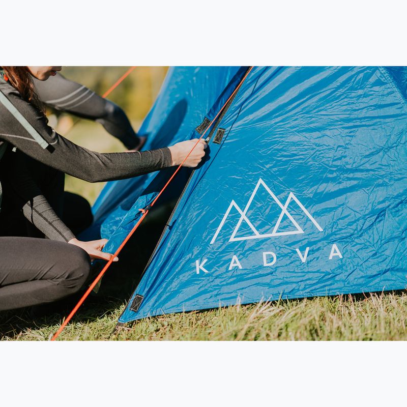 Stanový prístrešok pre 3 osoby KADVA CAMPdome 3 modrý 22