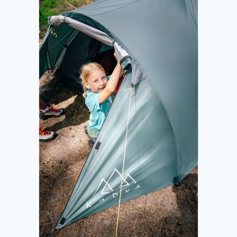 Stanový prístrešok pre 3 osoby KADVA CAMPdome 3 zelený 12