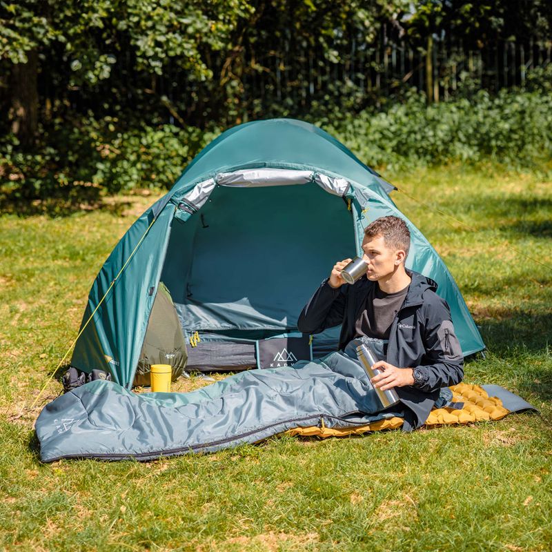 Stanový prístrešok pre 3 osoby KADVA CAMPdome 3 zelený 11