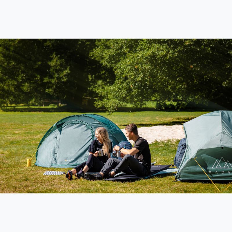 Ultralehký turistický stan pre 2 osoby KADVA EXPEDIT 2 PRO šedozelený 19