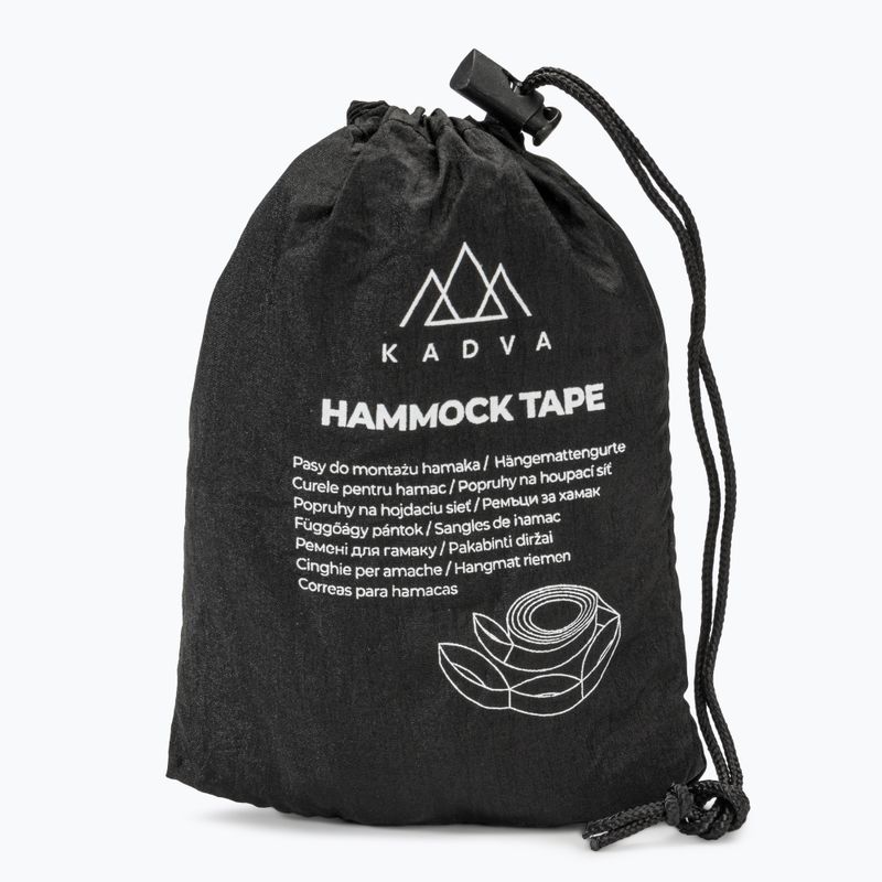Pásy na montáž hamaka KADVA Hammock tape čierny 5