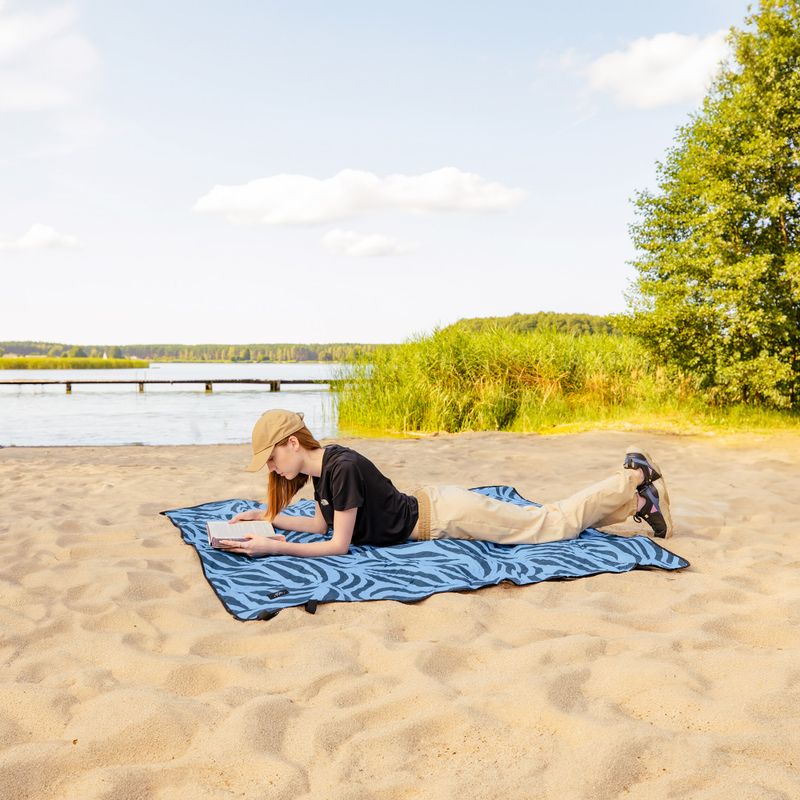 Pikniková deka KADVA Rulo modrá 5