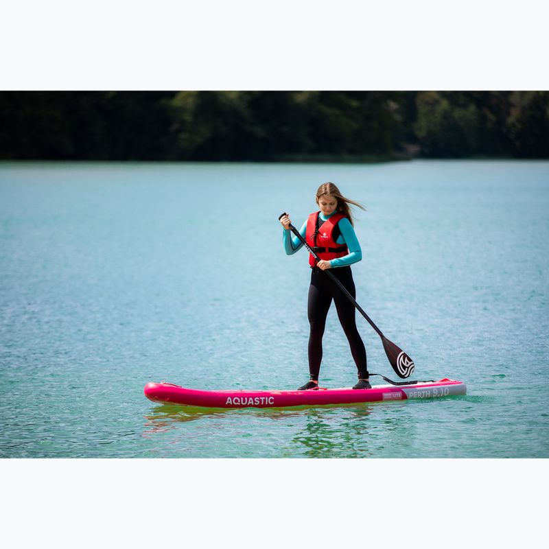 Súprava doska SUP nafukovacia AQUASTIC Perth 9'10" pink 19