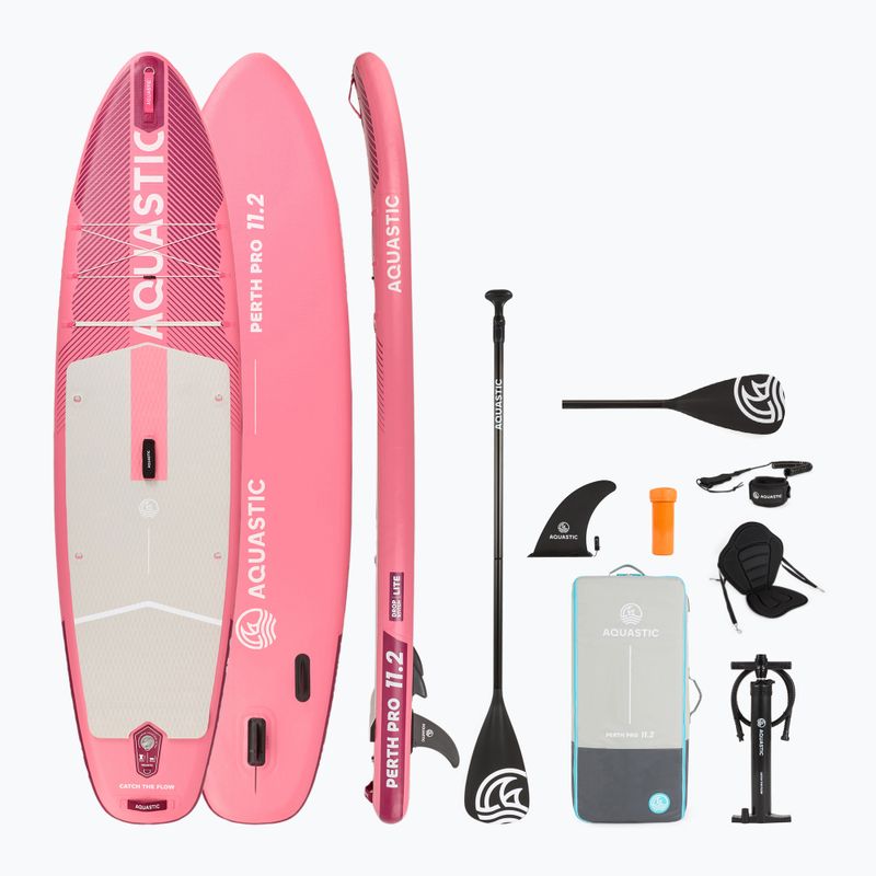 Paddleboard AQUASTIC Perth Pro 11'2" all-round pink