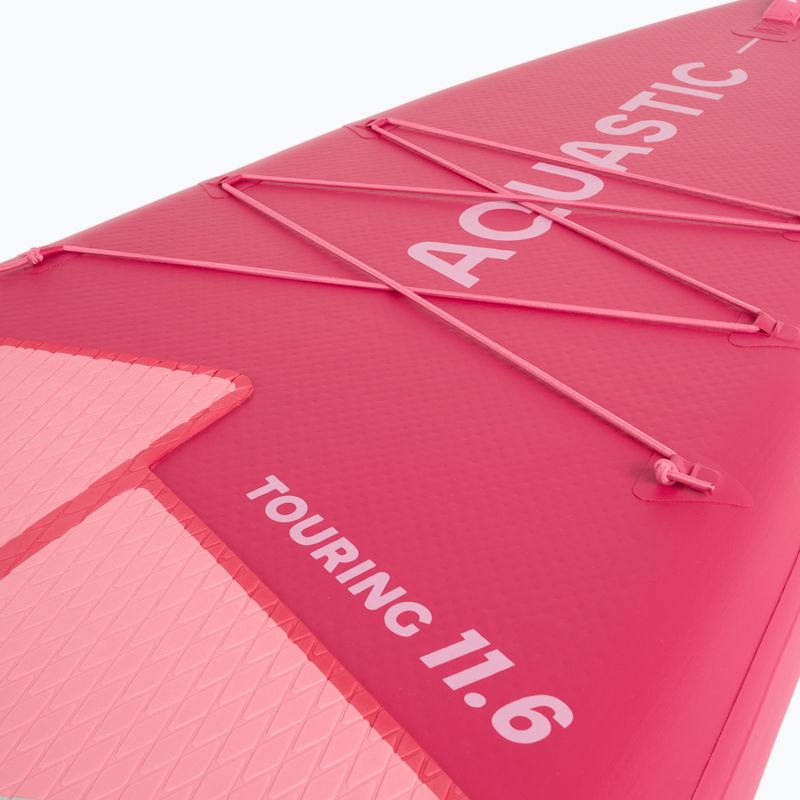 Súprava doska SUP nafukovacia AQUASTIC Touring 11'6" pink 7