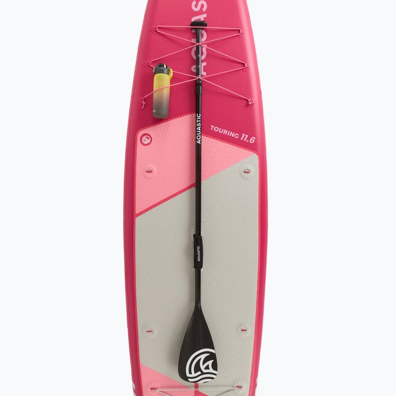 Súprava doska SUP nafukovacia AQUASTIC Touring 11'6" pink 10