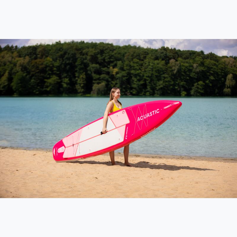 Súprava doska SUP nafukovacia AQUASTIC Touring 11'6" pink 20