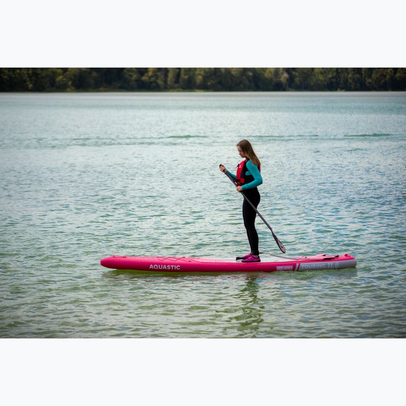 Súprava doska SUP nafukovacia AQUASTIC Touring 11'6" pink 21