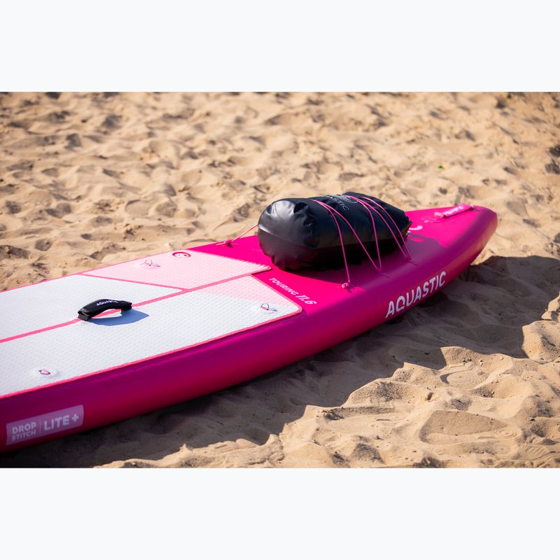 Súprava doska SUP nafukovacia AQUASTIC Touring 11'6" pink 25
