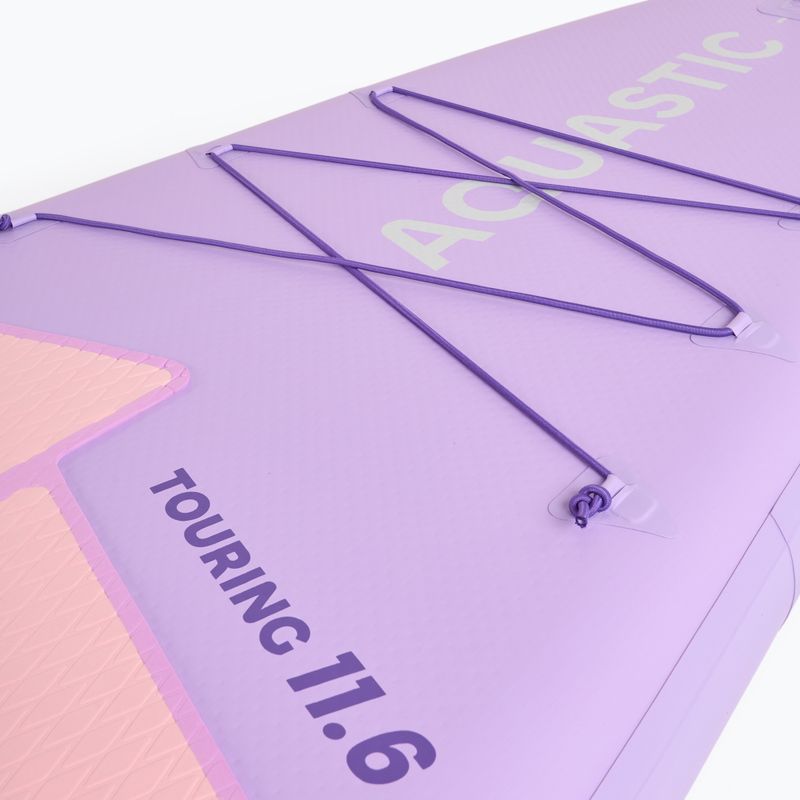 Súprava doska SUP nafukovacia AQUASTIC Touring 11'6" purple 7