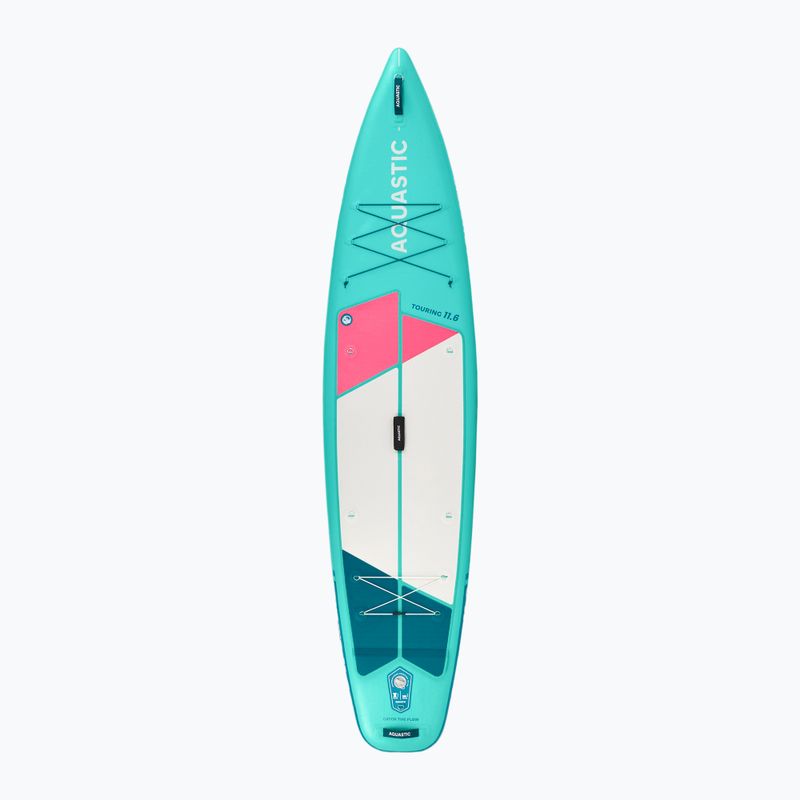 Súprava doska SUP nafukovacia AQUASTIC Touring 11'6" green 3