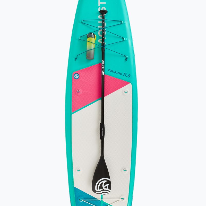Súprava doska SUP nafukovacia AQUASTIC Touring 11'6" green 15